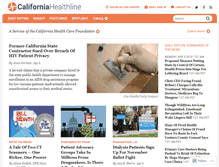 Tablet Screenshot of californiahealthline.org